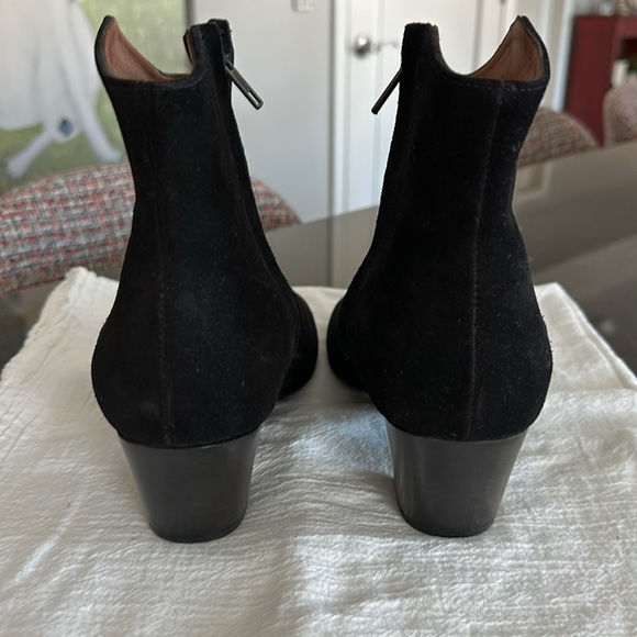 Isabel Marant black suede boots!  Cute stitching, worn once. Nick new - Picture 3 of 5